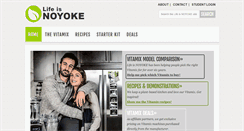 Desktop Screenshot of lifeisnoyoke.com